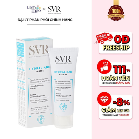  Kem Dưỡng Ẩm Chuyên Sâu SVR Hydraliane Legere 