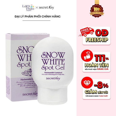  Gel Làm Sáng Da Hỗ Trợ Giảm Thâm Secret Key Snow White Spot Gel 