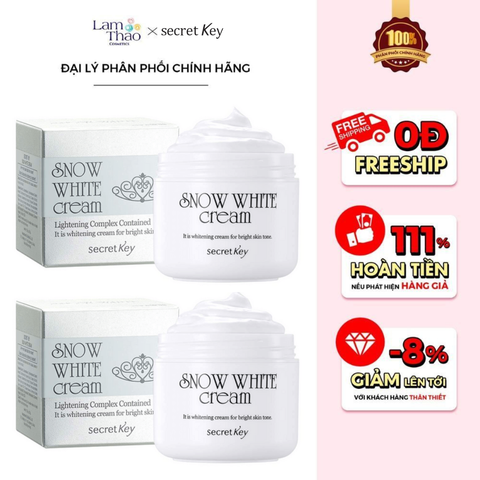  Kem Dưỡng Trắng Da Secret Key Snow White Cream 