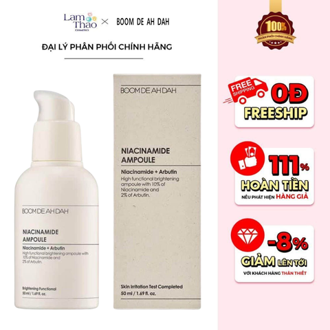  Tinh Chất Dưỡng Trắng Giảm Mụn Boom De Ah Dah Niacinamide Ampoule 