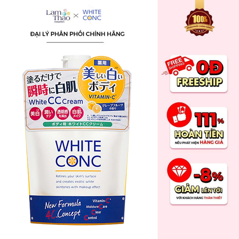  Sữa Dưỡng Thể Làm Trắng Da White Conc Body CC Cream 