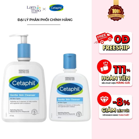  Sữa Rửa Mặt Dưỡng Ẩm Dịu Nhẹ Cetaphil Gentle Skin Cleanser 