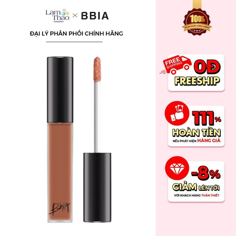  [DEAL 22/6 - 25/6 GIÁ SỐC] Son Kem Lỳ Bbia Last Velvet Lip Tint Ver 8 