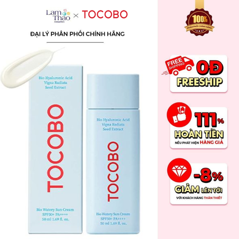  Kem Chống Nắng Thuần Chay Tocobo Bio Watery Sun Cream SPF50+ PA++++ 