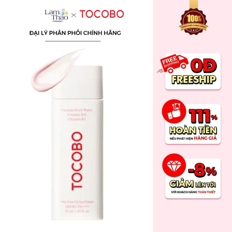  Kem Chống Nắng Thuần Chay Nâng Tone Tocobo Vita Tone Up Sun Cream SPF50+ PA++++ 