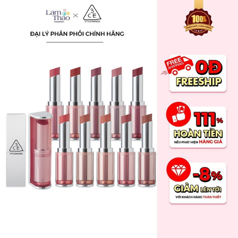  Son Thỏi Mịn Lì 3CE Blur Matte Lipstick 