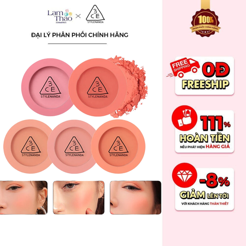  Phấn Má Hồng 3CE Mood Recipe Face Blush 