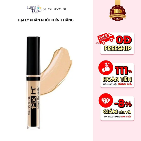  Kem Che Khuyết Điểm Silkygirl Fix It Concealer Liquid 