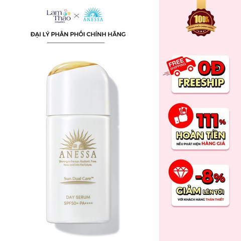  Tinh Chất Chống Nắng Dưỡng Da Nâng Tone Anessa Day Serum SPF50+ PA++++ 