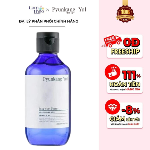  Nước Hoa Hồng Cấp Ẩm, Hỗ Trợ Kháng Viêm Cho Da Mụn Và Da Nhạy Cảm Pyunkang Yul Essence Toner 