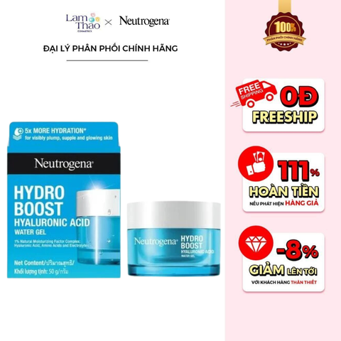  Gel Dưỡng Ẩm Cấp Nước Cho Da Dầu Neutrogena Hydro Boost Hyaluronic Acid Water Gel 