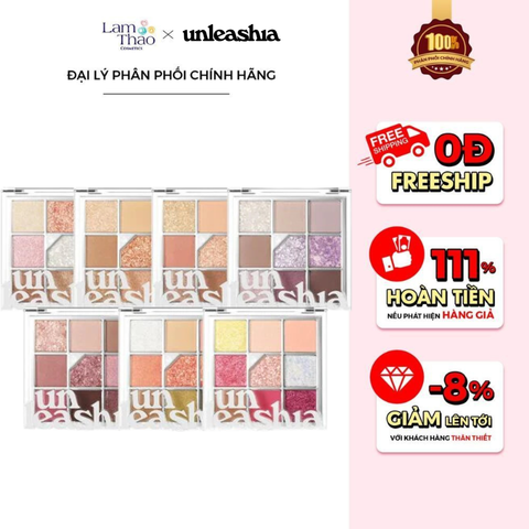  Bảng Phấn Mắt 9 Ô Unleashia Glitterpedia Eye Palette 