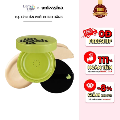  Phấn Nước Bán Lì Unleashia Satin Wear Healthy-Green Cushion SPF30/PA++ 