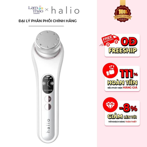  Máy Đẩy Tinh Chất Hỗ Trợ Làm Sạch Se Khít Lỗ Chân Lông Halio Ion Hot & Cool Beauty Device 