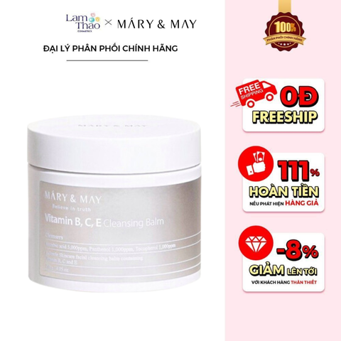  Sáp Tẩy Trang Mary & May Vitamin B, C, E Cleansing Balm 