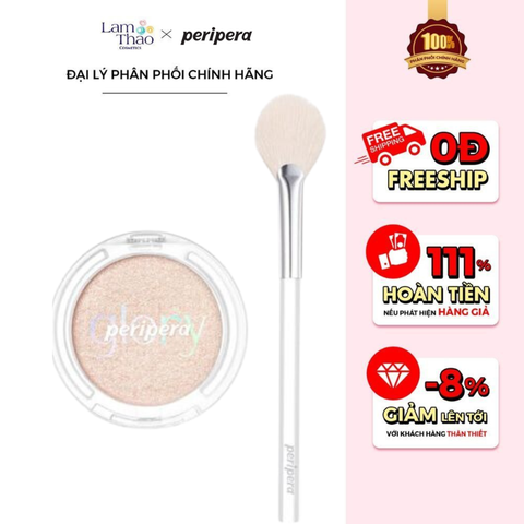  Phấn Bắt Sáng Peripera Pure Glory Highlighter Set [ TẶNG KÈM CỌ CAO CẤP ] 