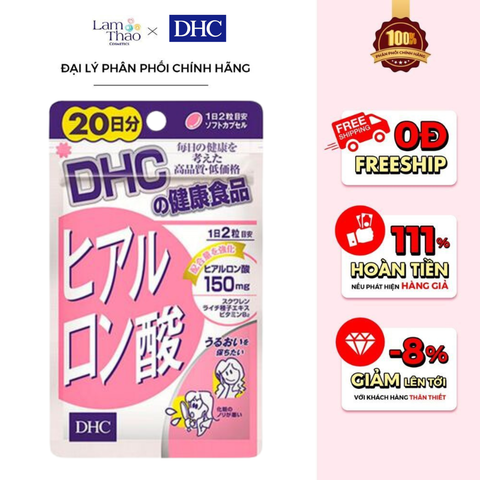  Viên Uống Cấp Nước DHC Hyaluronic Acid 
