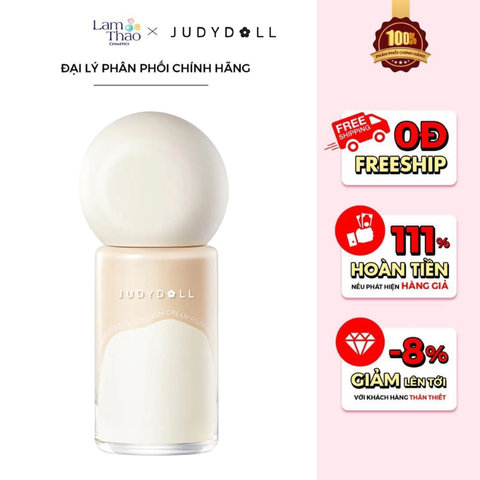  Kem Nền 24H Lâu Trôi Judydoll Traceless Cloud-Touch Cream Foundation 