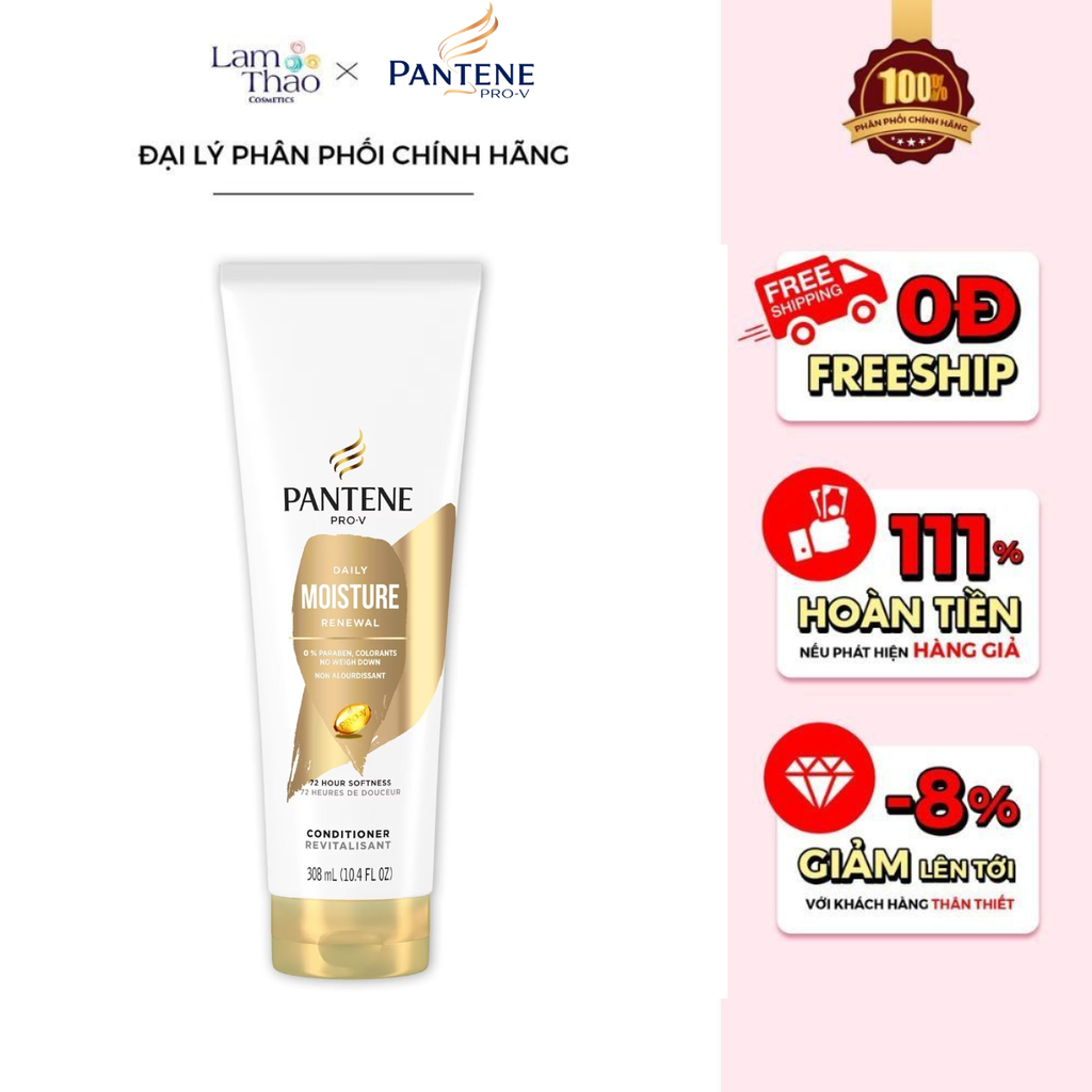 Dầu Xả Dưỡng Ẩm Cho Tóc Pantene ProV Daily Moisture Renewal Conditioner