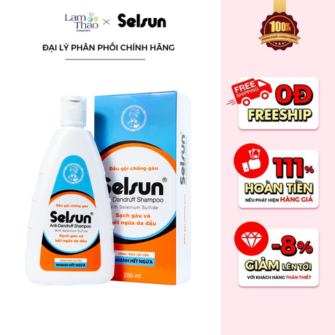  Dầu Gội Ngừa Gàu Và Ngứa 1% Selsun Selenium Sulfide Anti-Dandruff Shampoo 