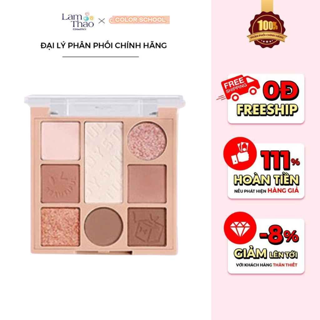 Bảng Phấn Mắt 8 Ô Color School Campus Life Eye Shadow Palette