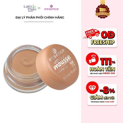  Phấn Tươi Essence Natural Matte Mousse Foundation 