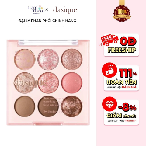  Bảng Phấn Mắt 9 Ô Màu Dasique Ice Cream Shadow Palette 