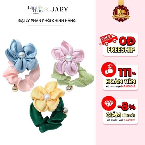  Dây Buộc Tóc Jary Hairband Bông Hoa Đính Ngọc 