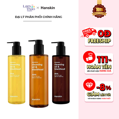  Dầu Tẩy Trang Hanskin Cleansing Oil & Blackhead 