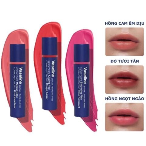  Son Dưỡng Môi Có Màu Vaseline Lip Care 