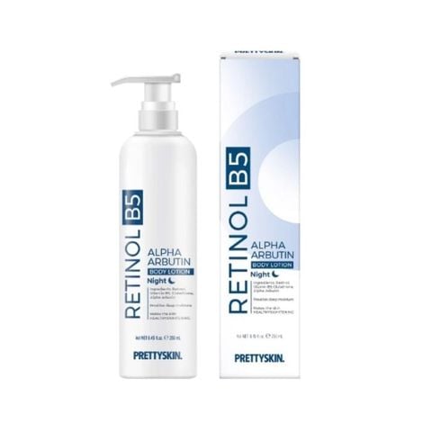  Kem Dưỡng Thể Trắng Da Ban Đêm Body Treatment Pretty Skin Retinol B5 Alpha Arbutin Body Lotion 