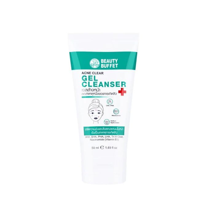 Gel Rửa Mặt Làm Giảm Mụn Beauty Buffet Acne Clear Gel Cleanser 50ml