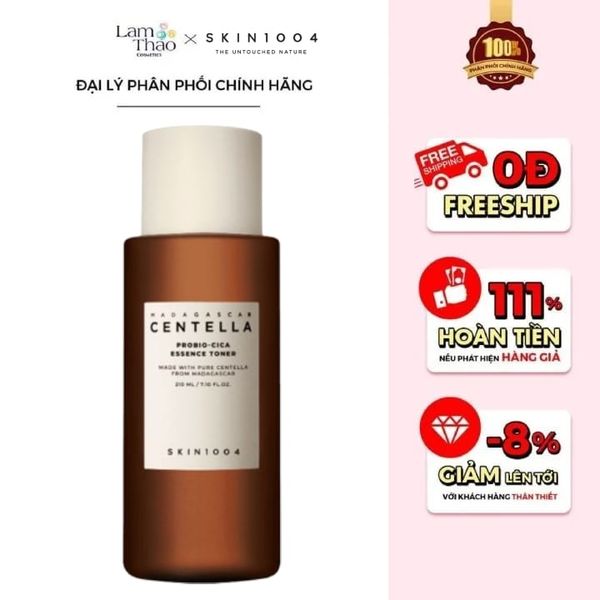 Nước Hoa Hồng Rau Má Lên Men Skin1004 Madagascar Centella Probio-Cica Essence Toner 210ml