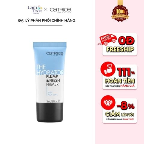  Kem Lót Cấp Nước Và Mịn Da Catrice The Hydrator Plump & Fresh Primer 