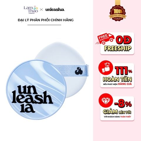  Phấn Nước Mịn Bán Lì Semi-Matte Unleashia Babe Skin Baby Blue Cushion SPF40 PA++ 