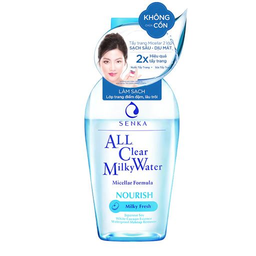 Nước Sữa Tẩy Trang Sạch Sâu Dưỡng Ẩm Senka All Clear Milky Water