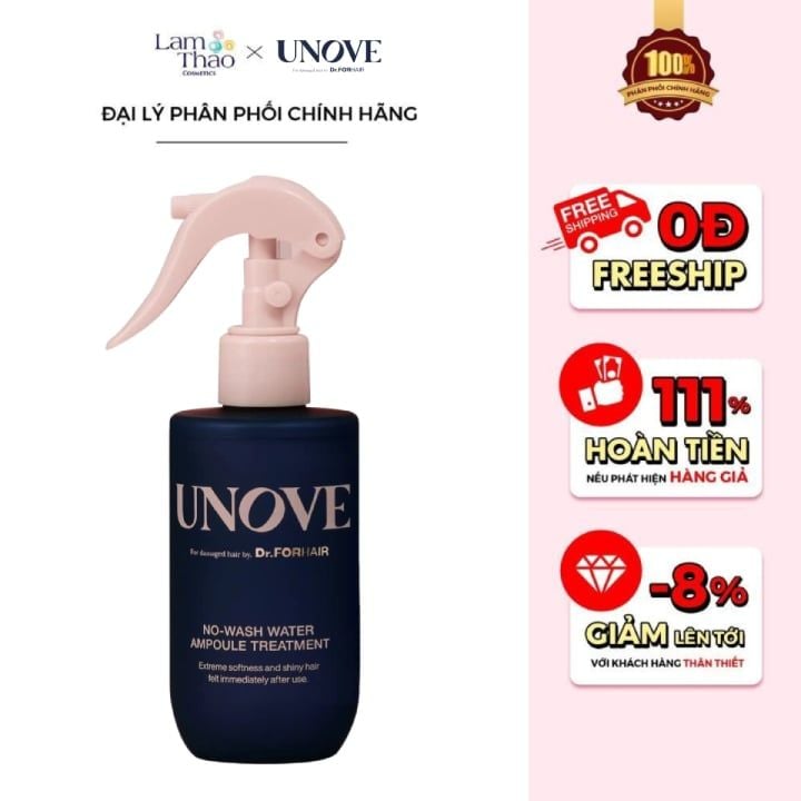 Tinh Chất Xịt Dưỡng Unove No-wash Water Ampoule Treatment