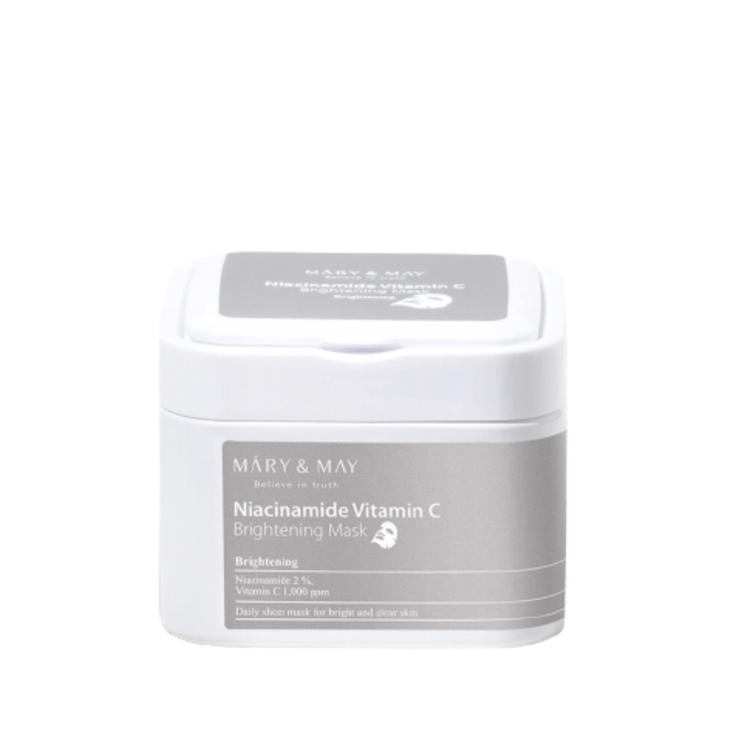 Mặt Nạ Dưỡng Ẩm Mary & May Niacinamide Vitamin C Brightening Mask Pack