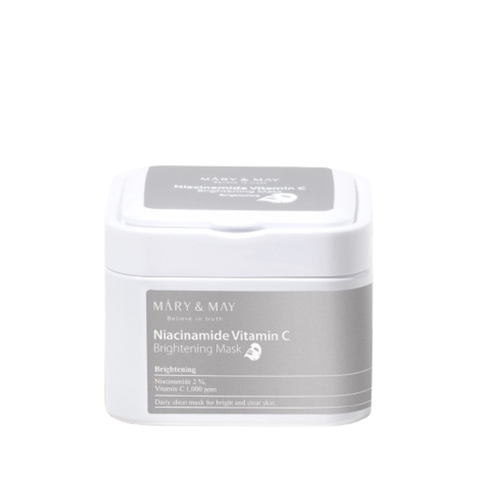 Mặt Nạ Dưỡng Ẩm Mary & May Niacinamide Vitamin C Brightening Mask Pack 