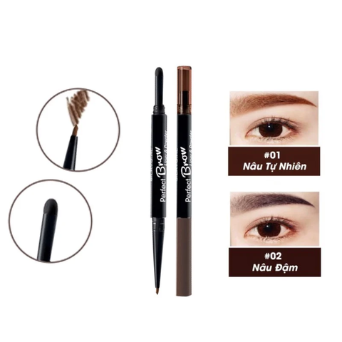  Chì Kẻ Mày 2 Đầu Lâu Trôi Silkygirl 24hr Flat Tip Brow Liner 