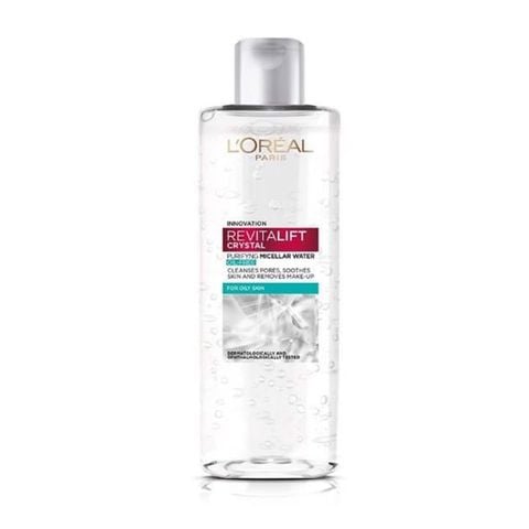  Nước Tẩy Trang Dành Cho Da Dầu Loreal Revitalift Crystal Purifying Micellar Water For Oily Skin 