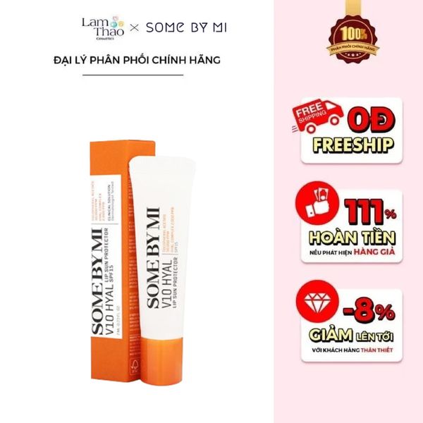 Son Dưỡng Chống Nắng Mờ Thâm Some By Mi V10 Hyal Lip Sun Protector 7ml