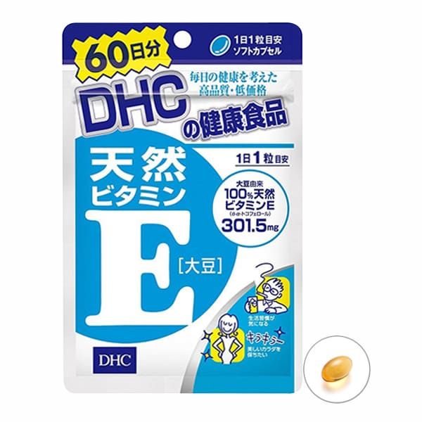 Viên Uống Bổ Sung Vitamin E DHC Natural Vitamin E