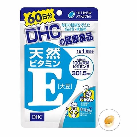  Viên Uống Bổ Sung Vitamin E DHC Natural Vitamin E 