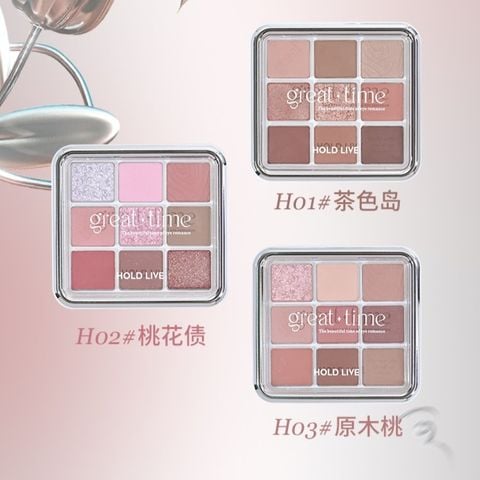  Bảng Phấn Mắt 9 Ô Hold Live Simple Specular Light Eyeshadow Palette 