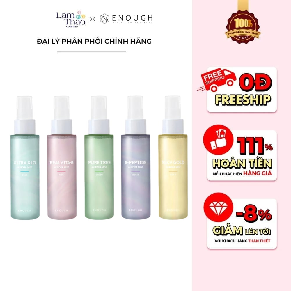 Xịt Khoáng Enough Aurora Mist