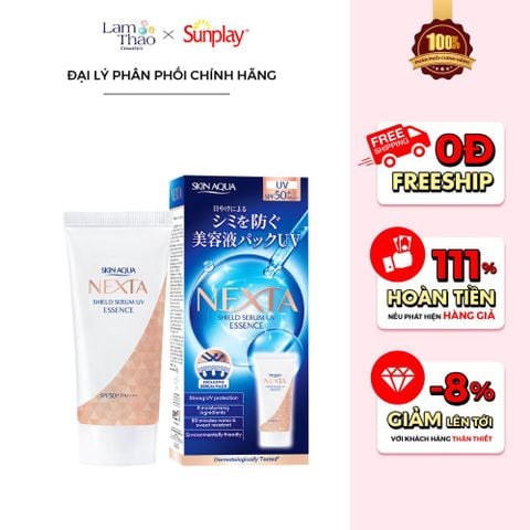  Tinh Chất Chống Nắng Hỗ Trợ Ngừa Sạm Nám Cho Mọi Loại Da Sunplay Skin Aqua Nexta Shield Serum Uv Essence SPF 50+ PA++++ 