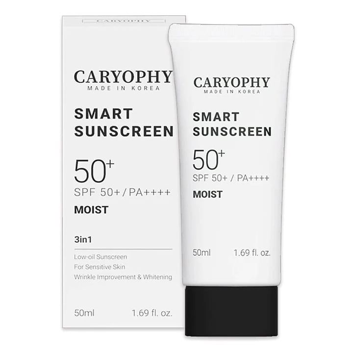 [MUA KCN TẶNG KCN + LY NƯỚC CARYOPHY DỄ THƯƠNG] Kem Chống Nắng Dưỡng Ẩm Caryophy Smart Sunscreen Moist SPF50+ PA++++