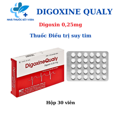DigoxineQualy - Digoxin 0,25mg Thuốc điều trị suy tim