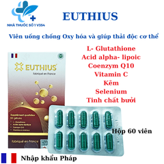 Euthius – Viên uống chống Oxy hóa và giúp thải độc cơ thể